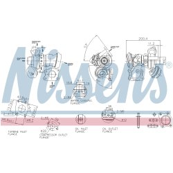 Turbocharger NISSENS 93283 OE Ref 9808492680 NISSENS