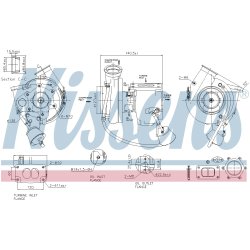 Turbocharger NISSENS 93297 OE Ref 0090969299