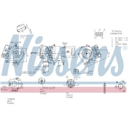 Turbocharger NISSENS 93308 OE Ref G4D36K682AG NISSENS