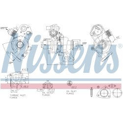 Turbocharger NISSENS 93318 OE Ref 2022277