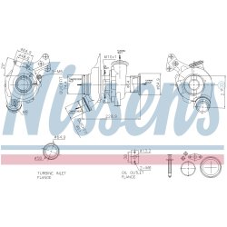 Turbocharger NISSENS 93323 OE Ref 11658570083