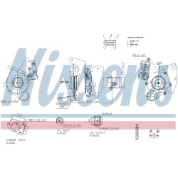 Turbocharger NISSENS 93328 OE Ref 11658513299