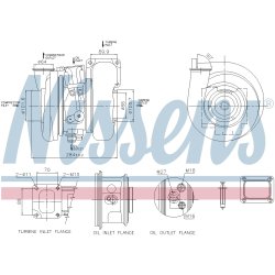 Turbocharger NISSENS 93333 OE Ref 500061032