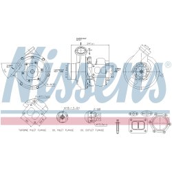 Turbocharger NISSENS 93334 OE Ref 51091007495