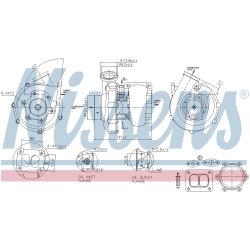 Turbocharger NISSENS 93337 OE Ref 51091007694