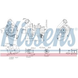 Turbocharger NISSENS 93339 OE Ref 2204631