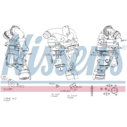 Turbocharger NISSENS 93341 OE Ref 6510902280