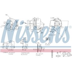 Turbocharger NISSENS 93347 OE Ref 11657823256 NISSENS