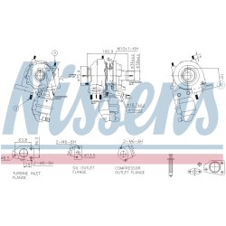 Turbocharger NISSENS 93350 OE Ref 55233062 NISSENS