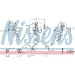 Turbocharger NISSENS 93416 OE Ref 55566448 NISSENS