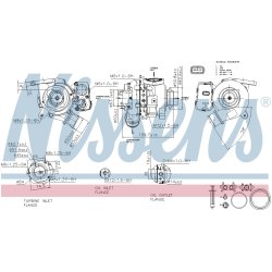 Turbocharger NISSENS 93432 OE Ref C2S52256E
