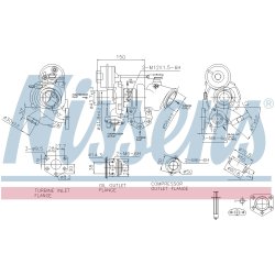 Turbocharger NISSENS 93447 OE Ref 55262351 NISSENS
