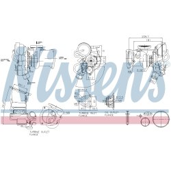 Turbocharger NISSENS 93451 OE Ref 1747280 NISSENS
