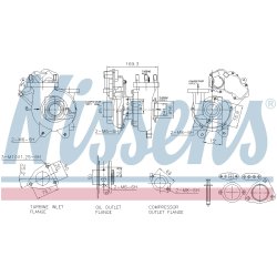 Turbocharger NISSENS 93469 OE Ref 1720111080