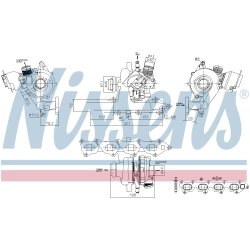 Turbocharger NISSENS 93470 OE Ref 1679597380
