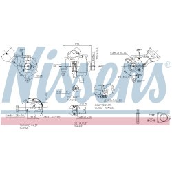 Turbocharger NISSENS 93481 OE Ref 71789730 NISSENS