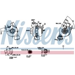 Turbocharger NISSENS 93483 OE Ref 504136806