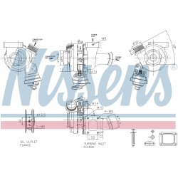 Turbocharger NISSENS 93485 OE Ref 5801922491