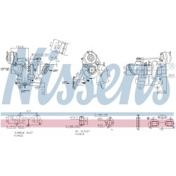 Turbocharger NISSENS 93490 OE Ref 55238046 NISSENS