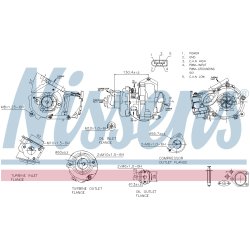 Turbocharger NISSENS 93502 OE Ref 11652433122