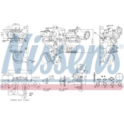 Turbocharger NISSENS 93508 OE Ref 36010048