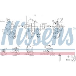 Turbocharger NISSENS 93514 OE Ref 9835855380