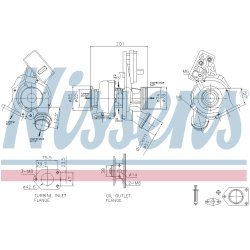 Turbocharger NISSENS 93519 OE Ref 11658506724