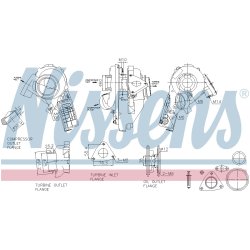 Turbocharger NISSENS 93520 OE Ref 646090098080