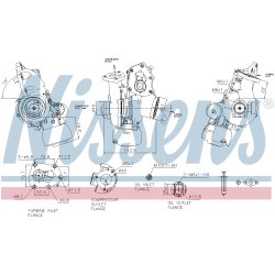 Turbocharger NISSENS 93521 OE Ref 71797256