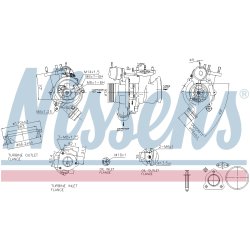 Turbocharger NISSENS 93526 OE Ref 36010069