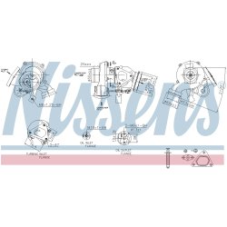 Turbocharger NISSENS 93527 OE Ref 6460901780
