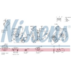 Turbocharger NISSENS 93531 OE Ref 11657796312 NISSENS