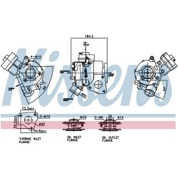 Turbocharger NISSENS 93536 OE Ref 4933501102