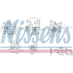 Turbocharger NISSENS 93544 OE Ref 1720130141