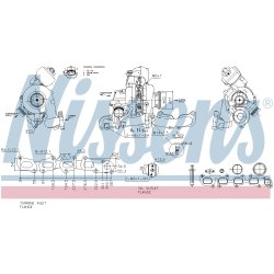Turbocharger NISSENS 93546 OE Ref 04L253016T