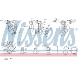 Turbocharger NISSENS 93557 OE Ref 3648932