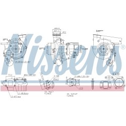 Turbocharger NISSENS 93579 OE Ref 9240962099