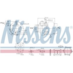 Turbocharger NISSENS 93583 OE Ref 51091007742