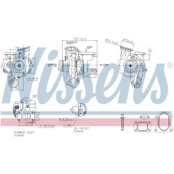 Turbocharger NISSENS 93600 OE Ref 904096239980