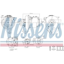 Turbocharger NISSENS 93604 OE Ref 20732999