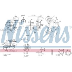 Turbocharger NISSENS 93606 OE Ref 172010R061