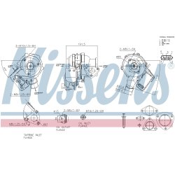 Turbocharger NISSENS 93610 OE Ref 1720418