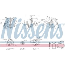Turbocharger NISSENS 93611 OE Ref 500054682
