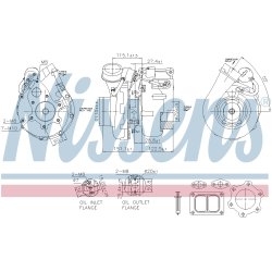 Turbocharger NISSENS 93617 OE Ref 1337426R