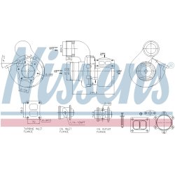 Turbocharger NISSENS 93618 OE Ref 4033192H