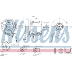 Turbocharger NISSENS 93619 OE Ref 21316565