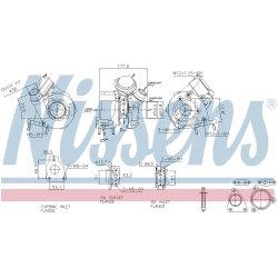 Turbocharger NISSENS 93627 OE Ref 7711497063