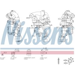 Turbocharger NISSENS 93628 OE Ref 6510905980
