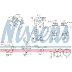 Turbocharger NISSENS 93633 OE Ref 4918905212