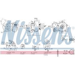 Turbocharger NISSENS 93635 OE Ref 11657798055